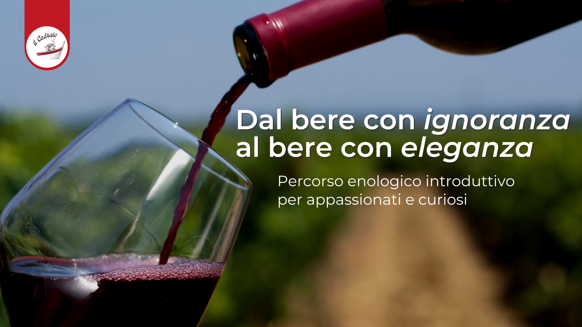Dal bere con ignoranza al bere con eleganza, percorso enologico con degustazione vini nel centro di Genova, evento
