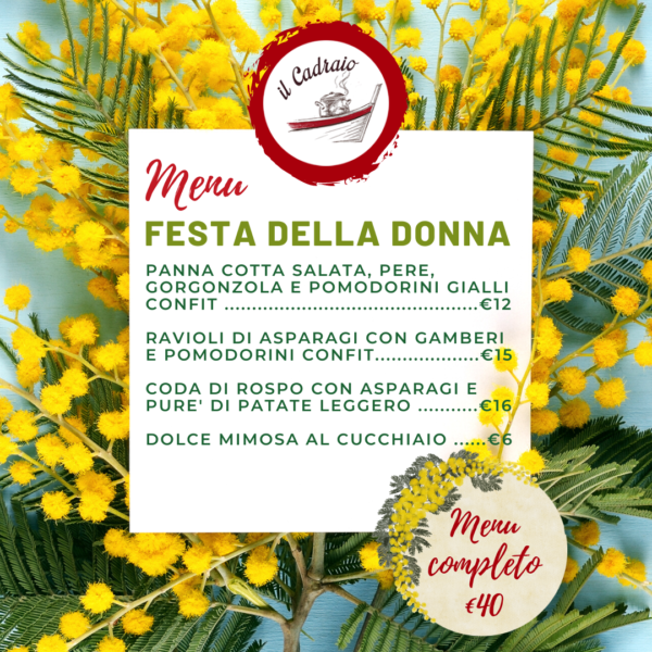 Festa della donna 8 marzo: festeggia nel ristorante migliore nel centro di Genova